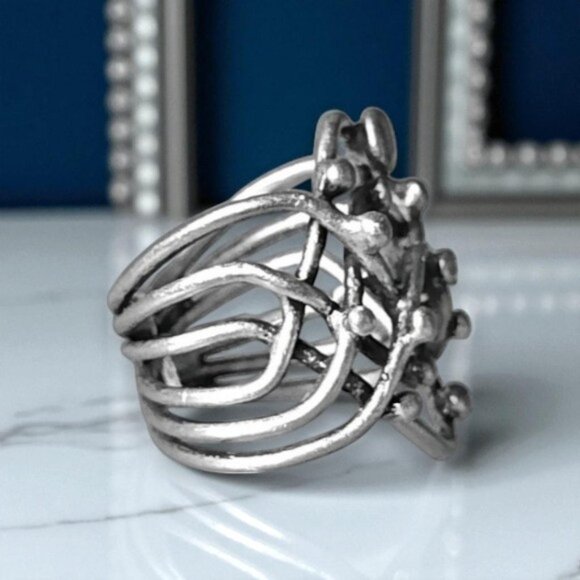 🆕️Turkish Handcrafted Adjustable Zamak Ring | Artisanal Design from Istanbul 💍 - Picture 5 of 15